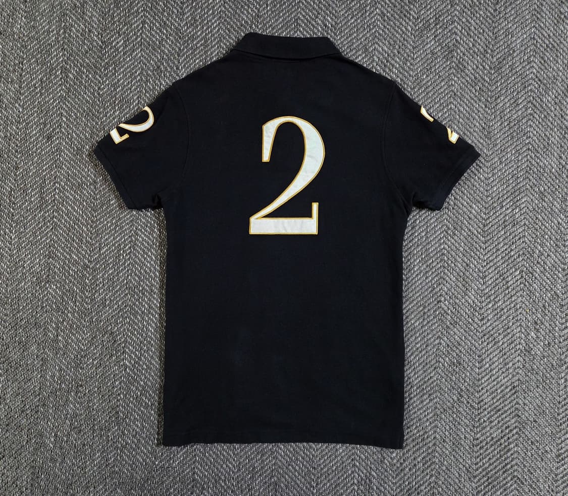 폴로 랄프로렌 블랙와치 블랙 골드 빅포니 카라 반팔티 상품이미지2