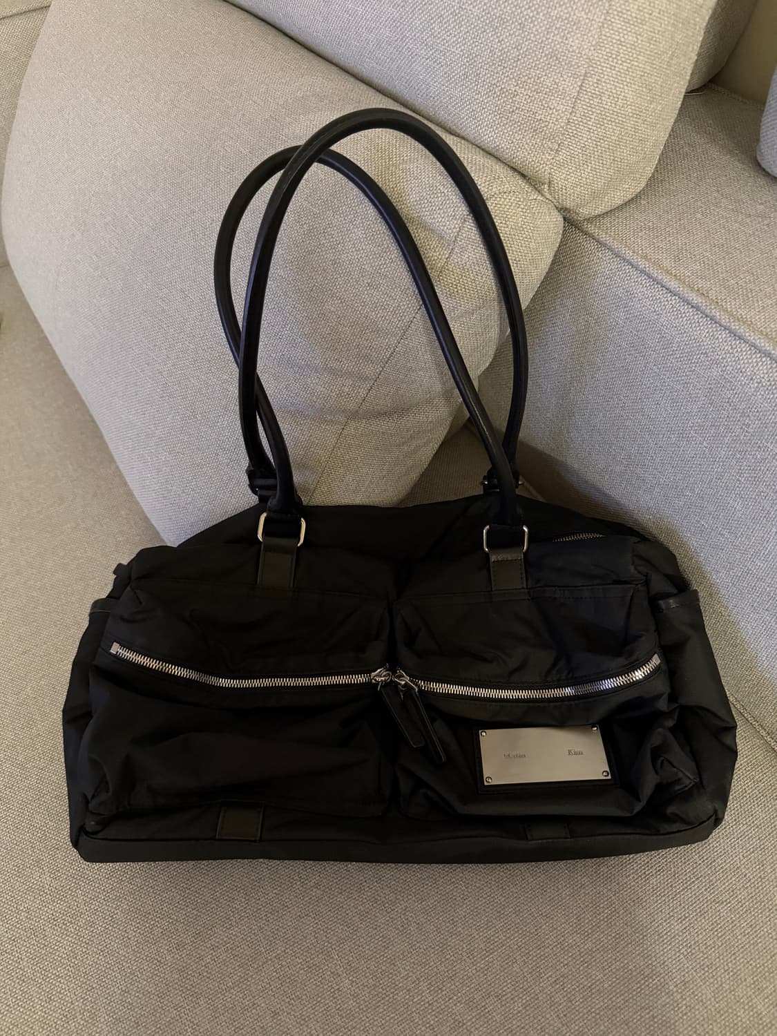 마뗑킴 카고 스포티 토트백 블랙 상품이미지3