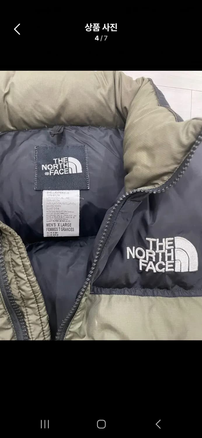 노스페이스 중앙 백로고 눕시 올리브 700 구형 상품이미지5