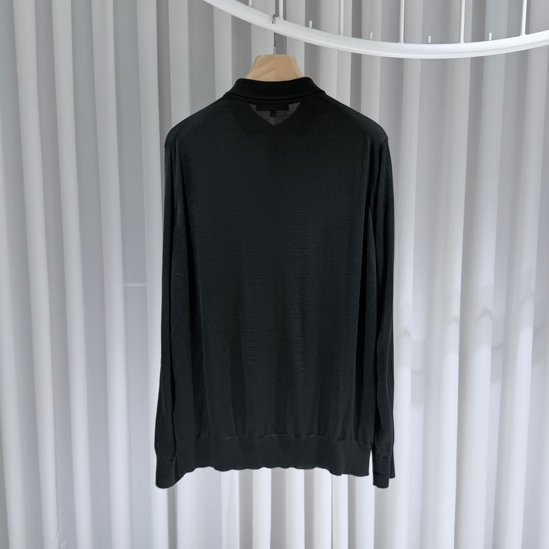 (A+/52) / 로로피아나 폴로 버진 울 블랙 포레스트 니트 상품이미지5