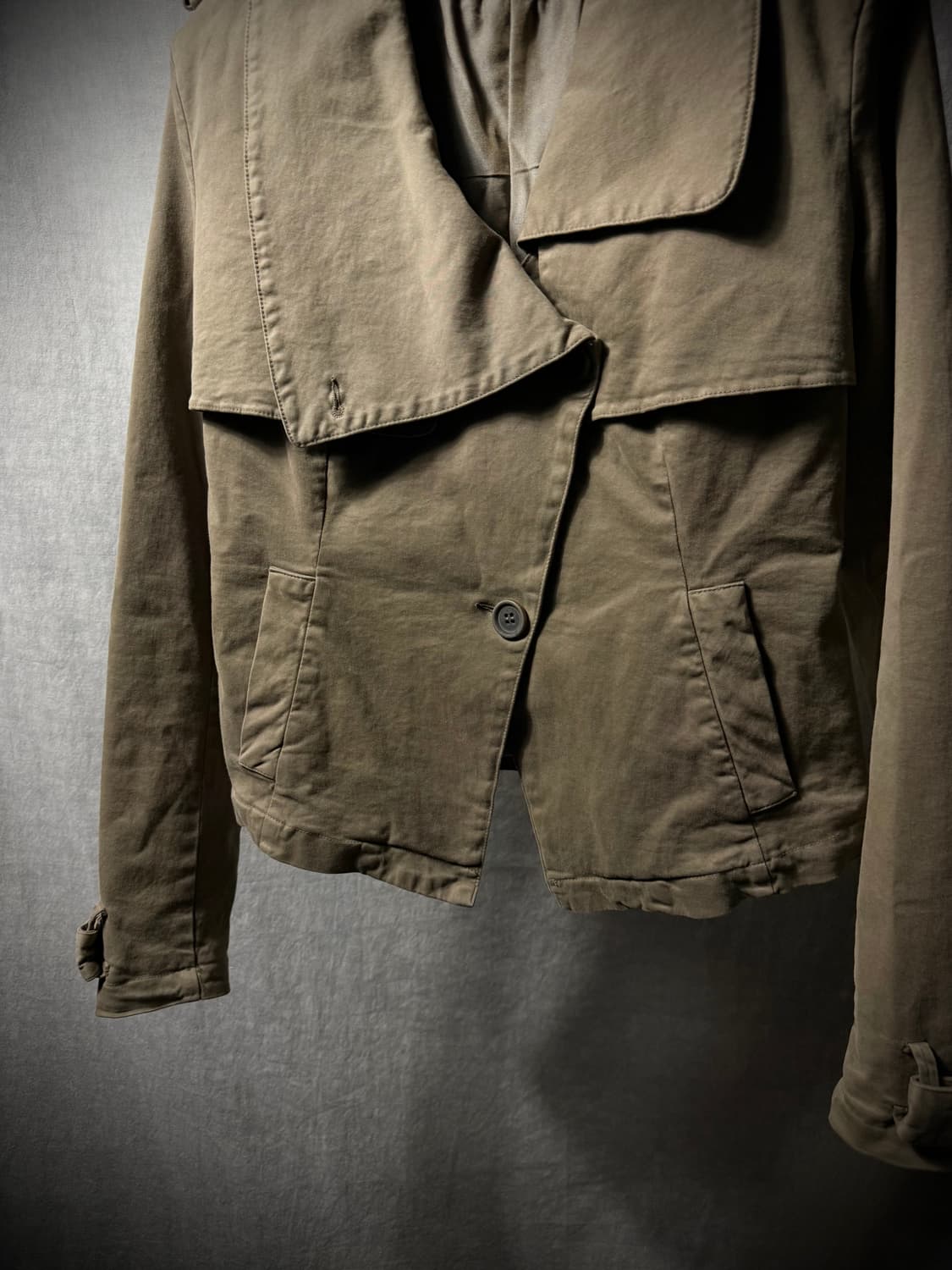 TRANSIT Asymmetric High Neck Jacket  상품이미지6