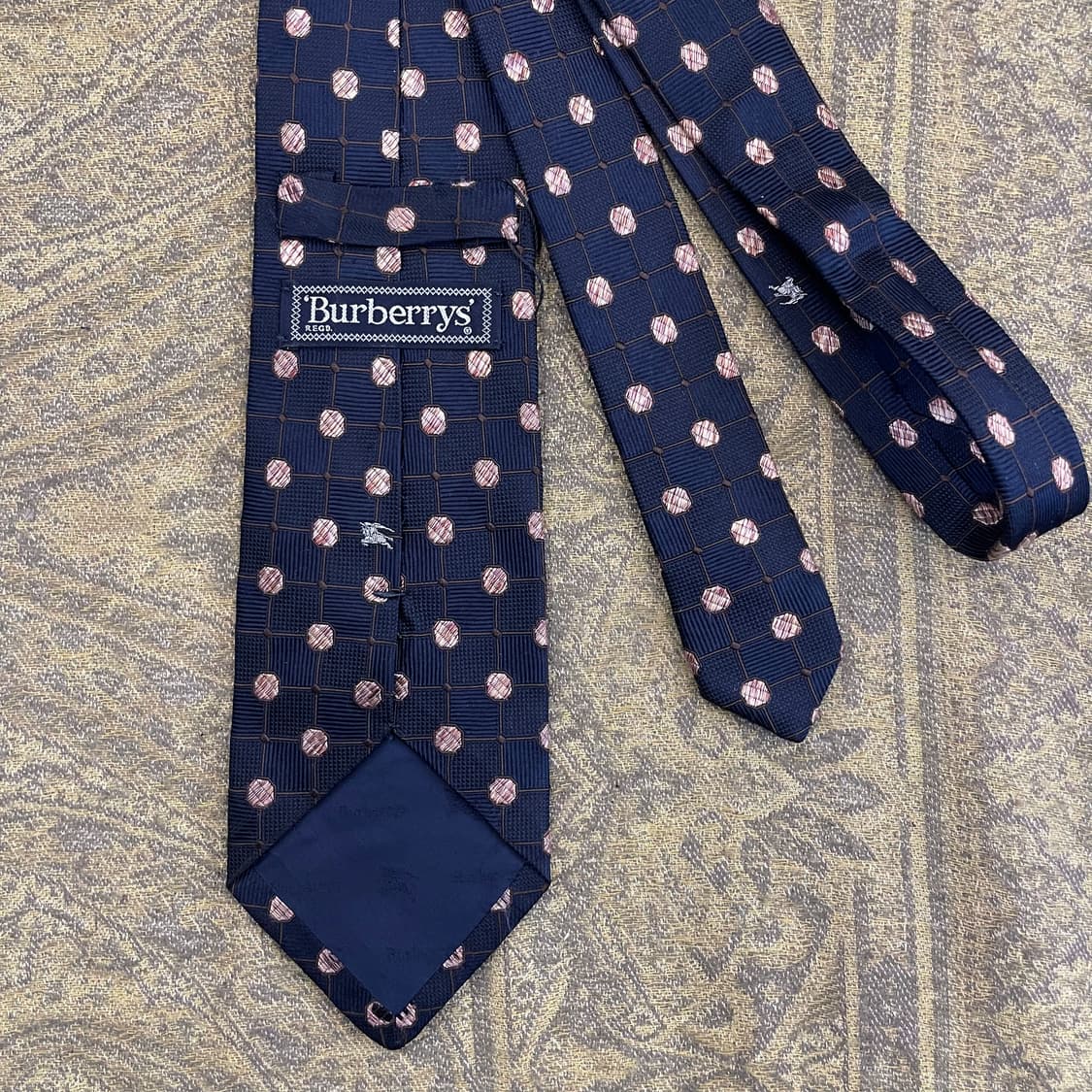 BURBERRY 버버리 실크 패턴 넥타이 하이엔드 명품 타이 상품이미지2