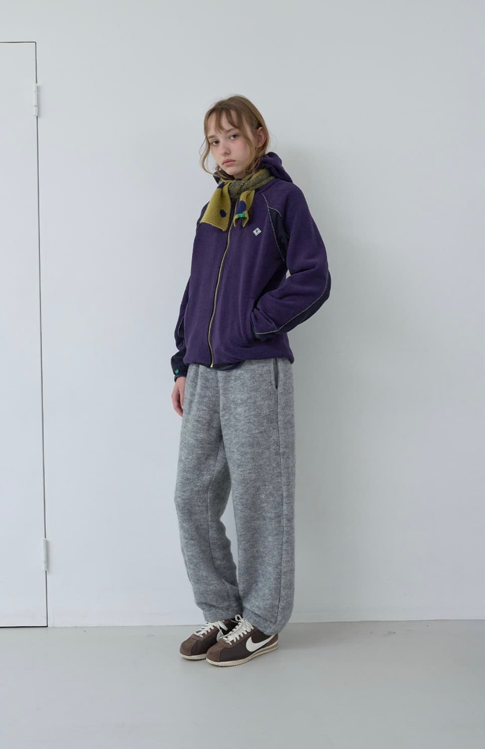 노컨텐츠 Acrylic terry pants 테리조거팬츠 멜란지그레이 상품이미지3