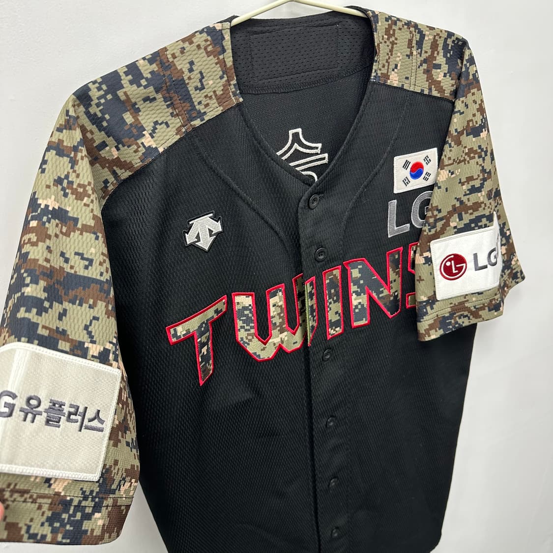 데상트 LG트윈스 밀리터리 강승호 마킹 유니폼 XL 상품이미지4