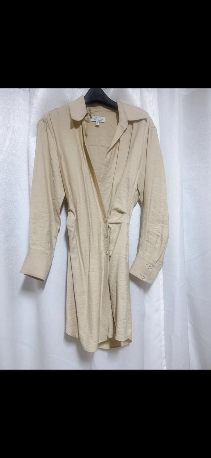 앤아더스토리즈 셔츠형 원피스 베이지 34사이즈 상품이미지4