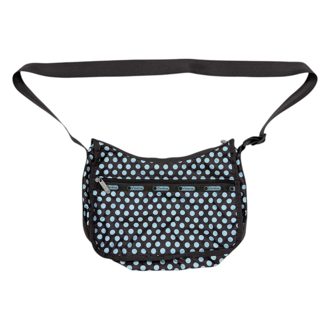 레스포삭 모리걸 도트 땡땡이 민트초코 브라운 크로스백 가방 상품이미지3