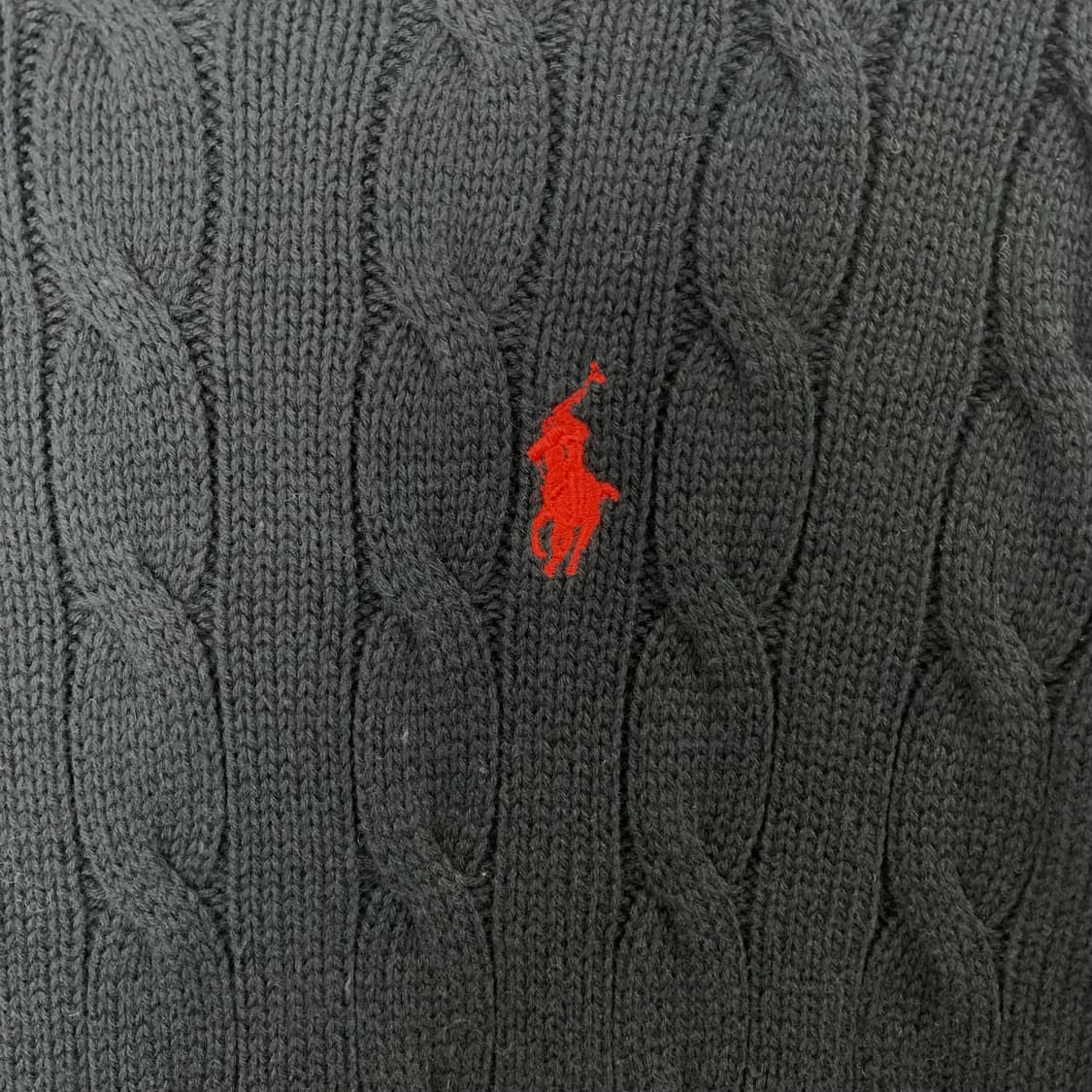 폴로 랄프로렌 신형 블랙 꽈배기 니트  상품이미지3