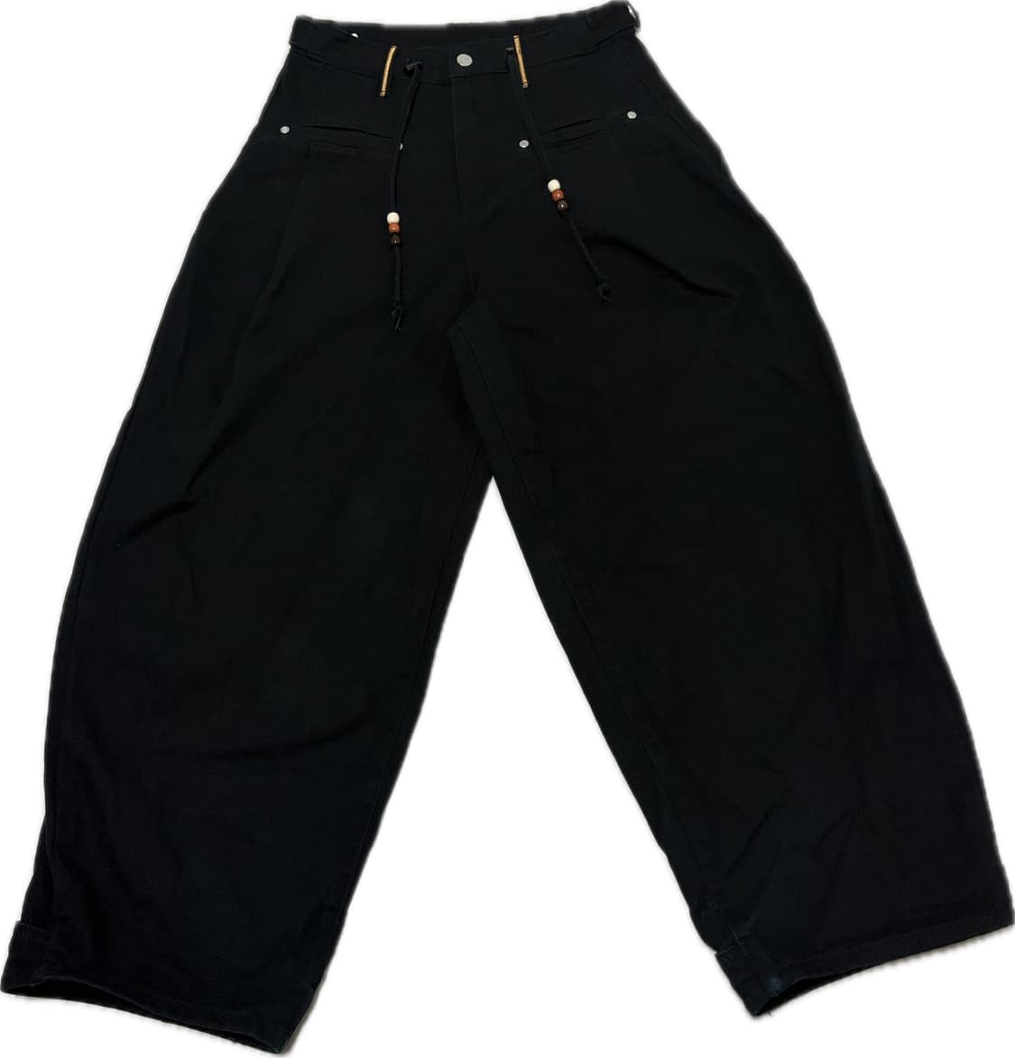 루나키후 WXP060 치토세 스냅 코튼 벌룬 팬츠 (BLACK) 2사이즈 상품이미지3