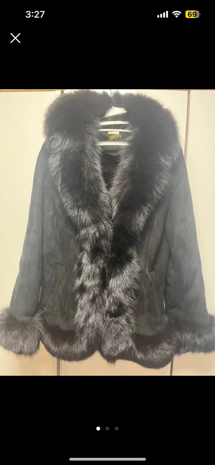 빈티지 진도 JINDO 무스탕 코트 에눌가능 상품이미지1