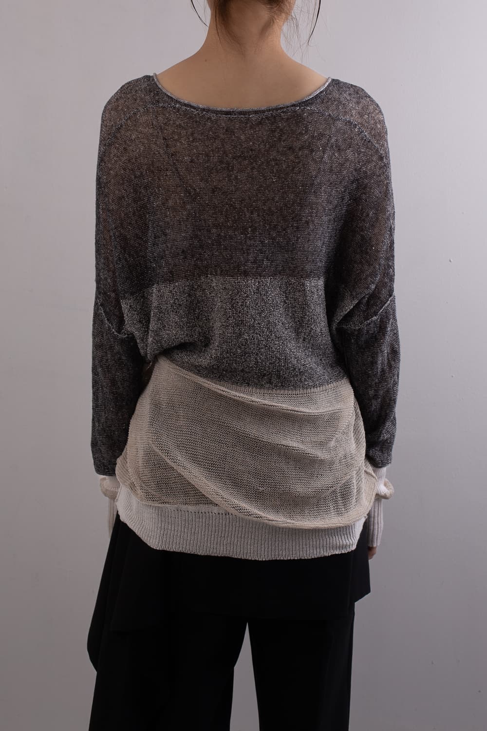 TRANSIT V-NECK MESH KNIT 상품이미지3