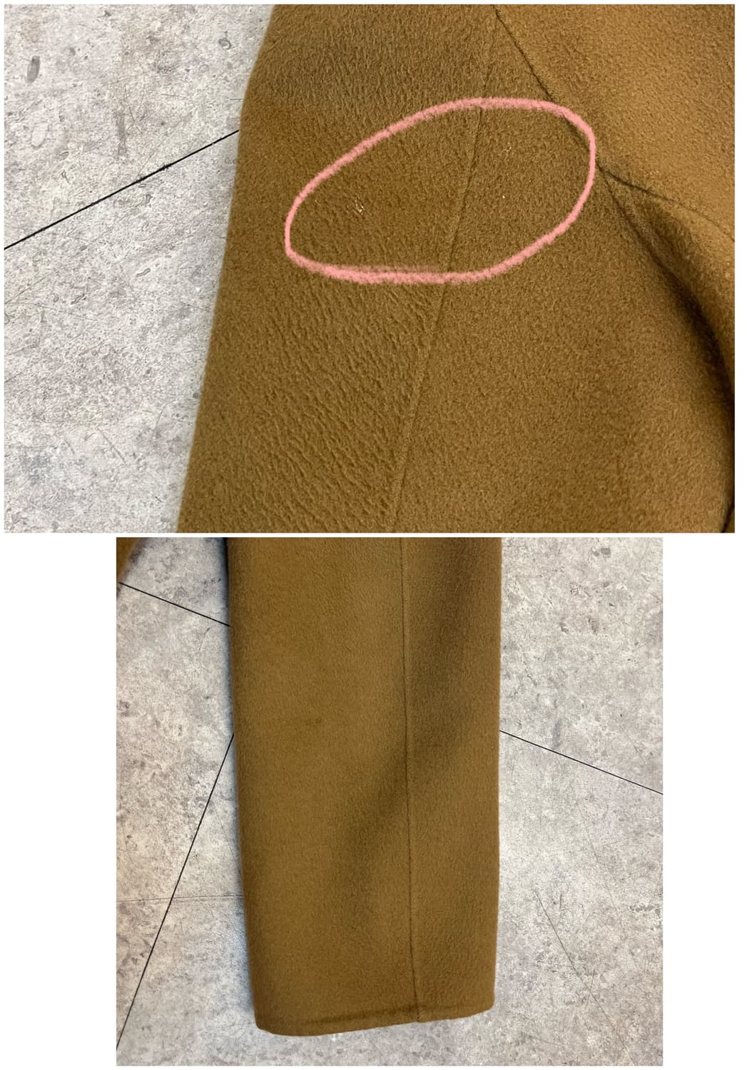 빈티지 울 캐시미어 롱코트 브라운 105 #csz3418 상품이미지9