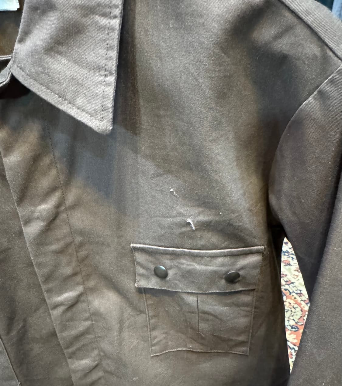 made in usa 빈티지 "Topps" 워크셔츠 L (570) 상품이미지5