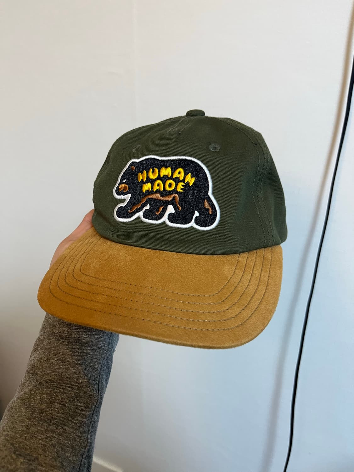 휴먼메이드 6패널 베어 캡 모자 올리브 그린 상품이미지1