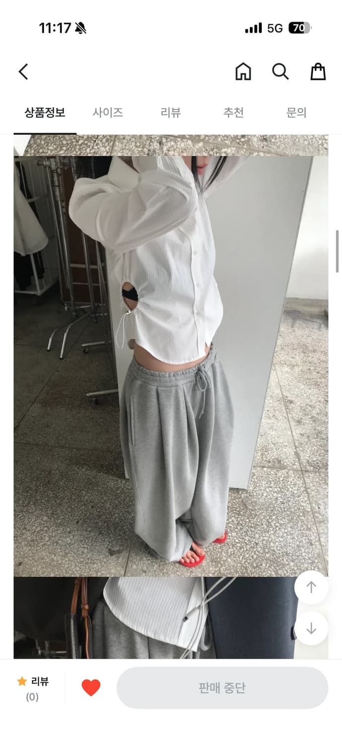 26SS 신상 위아 파피 팬츠 그레이 FREE 상품이미지4