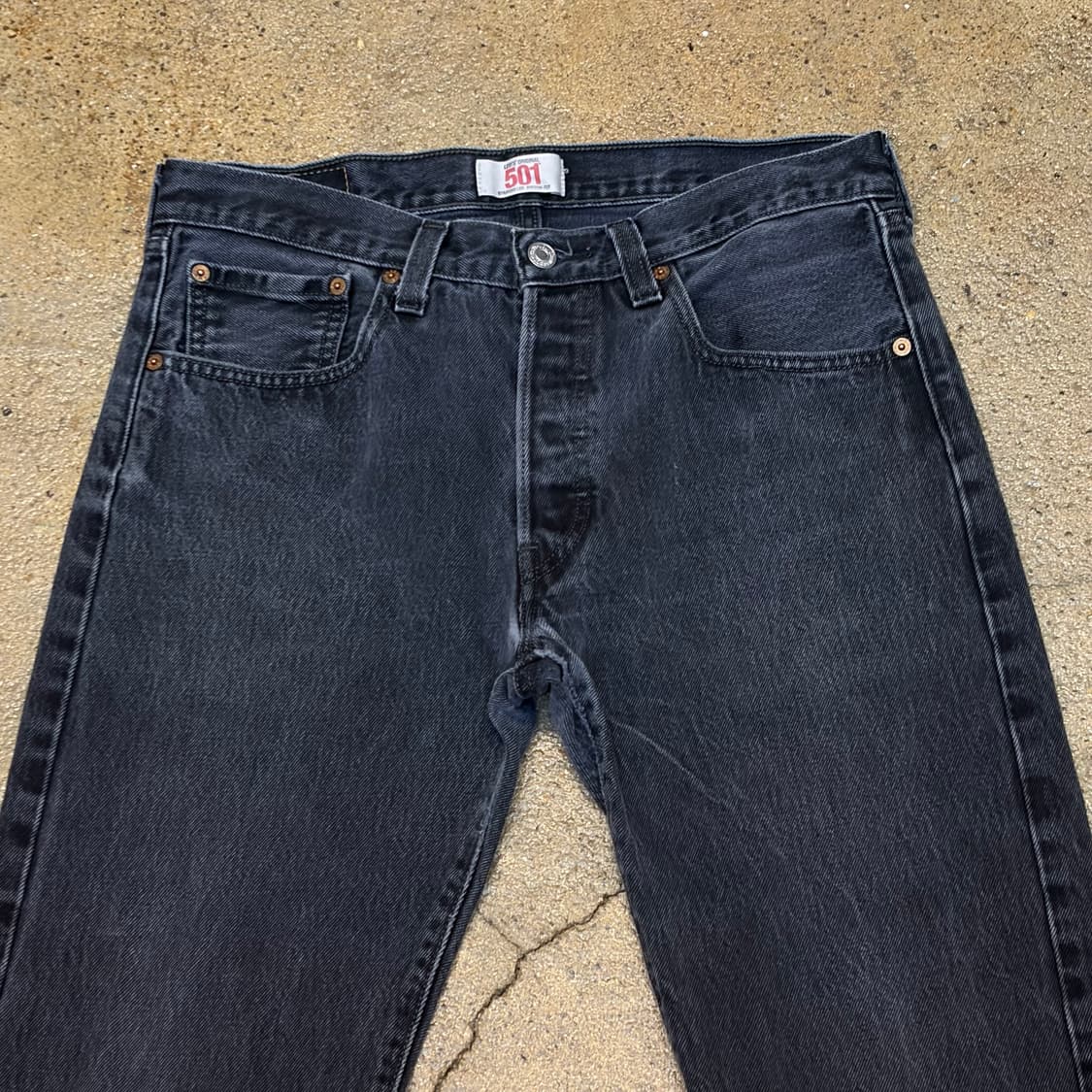 미국 빈티지 리바이스 501 블랙진 청바지 상품이미지2
