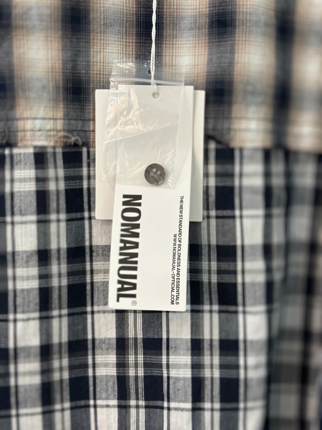 노매뉴얼 로우 엣지 체크 셔츠 상품이미지3