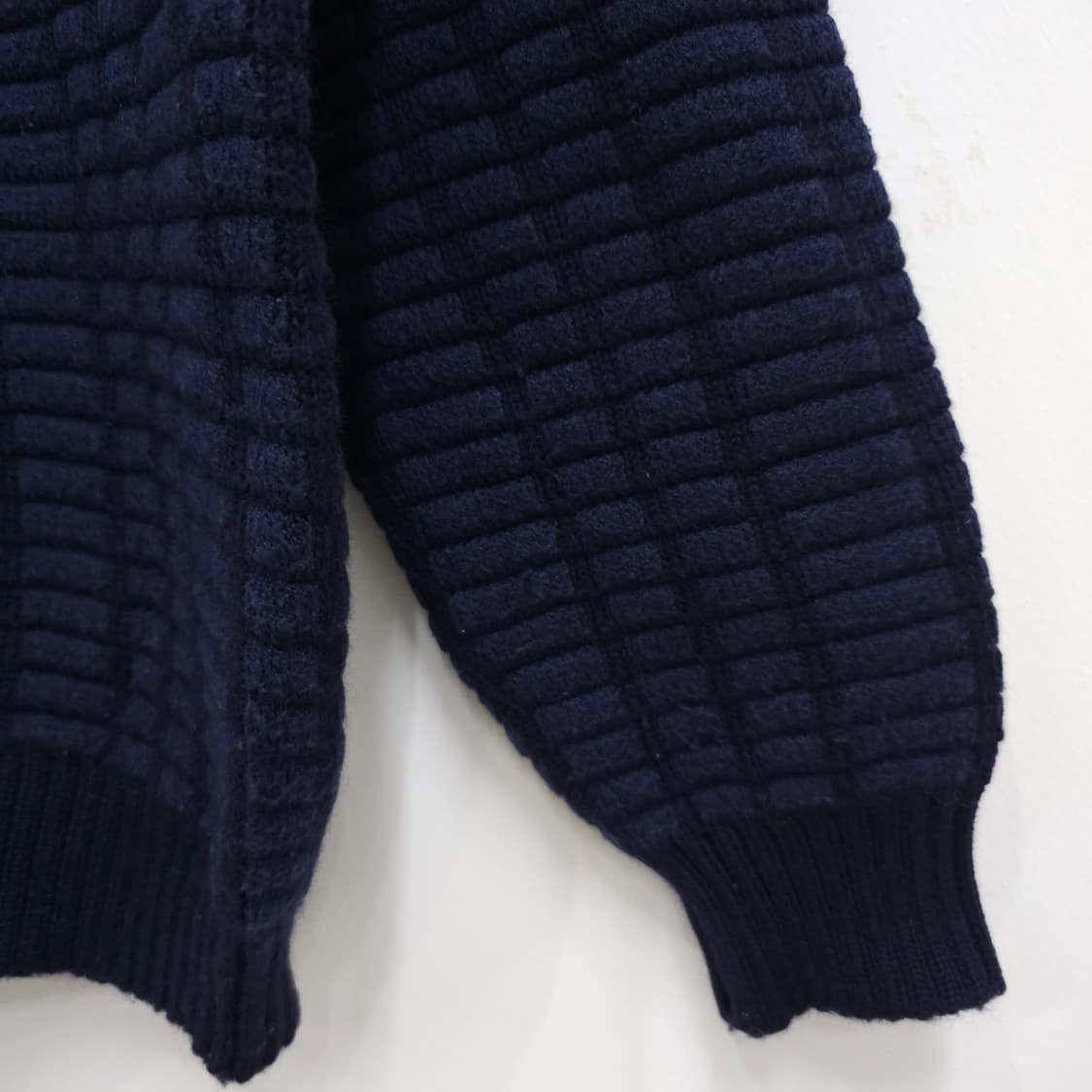 모혼방 네이비 패턴 니트 일본빈티지 상품이미지4