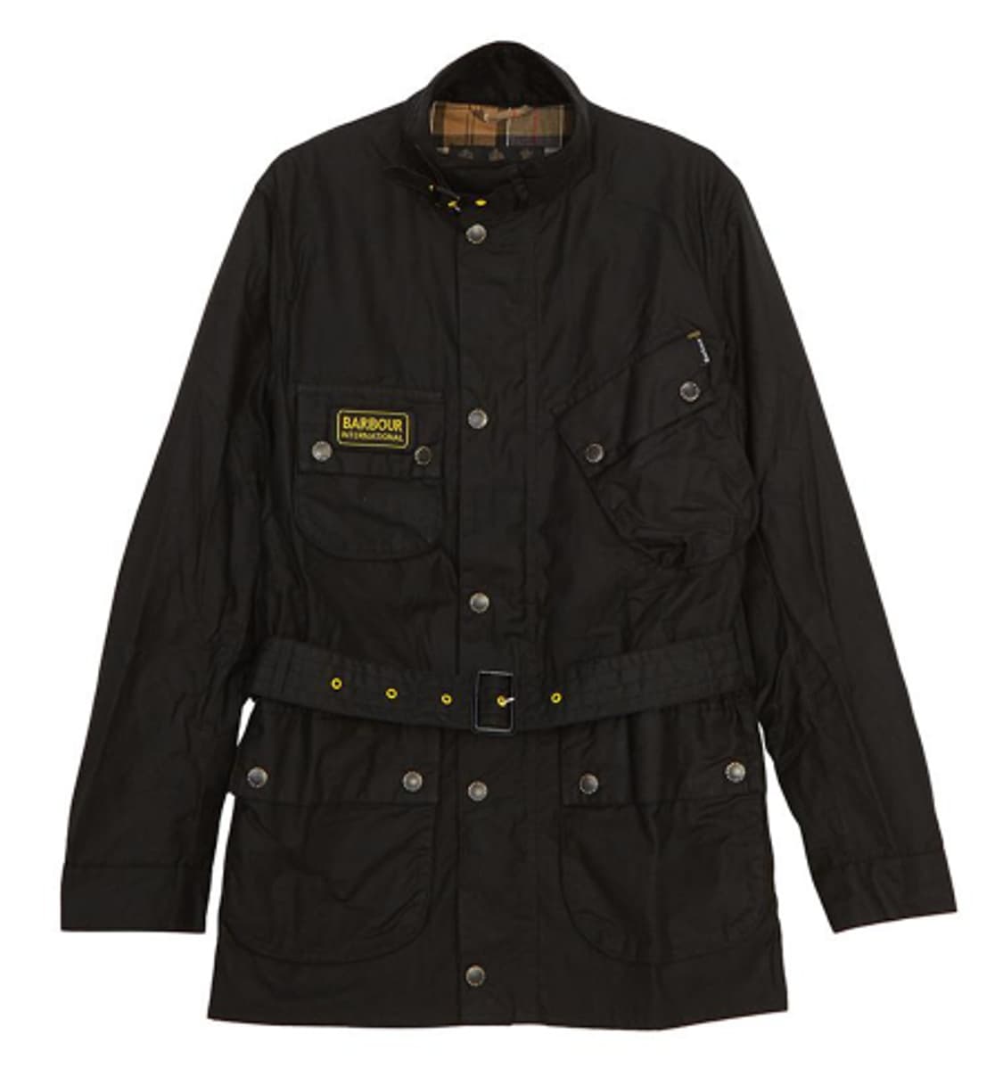 바버 인터내셔널 블랙 벨티드 자켓 L 상품이미지1