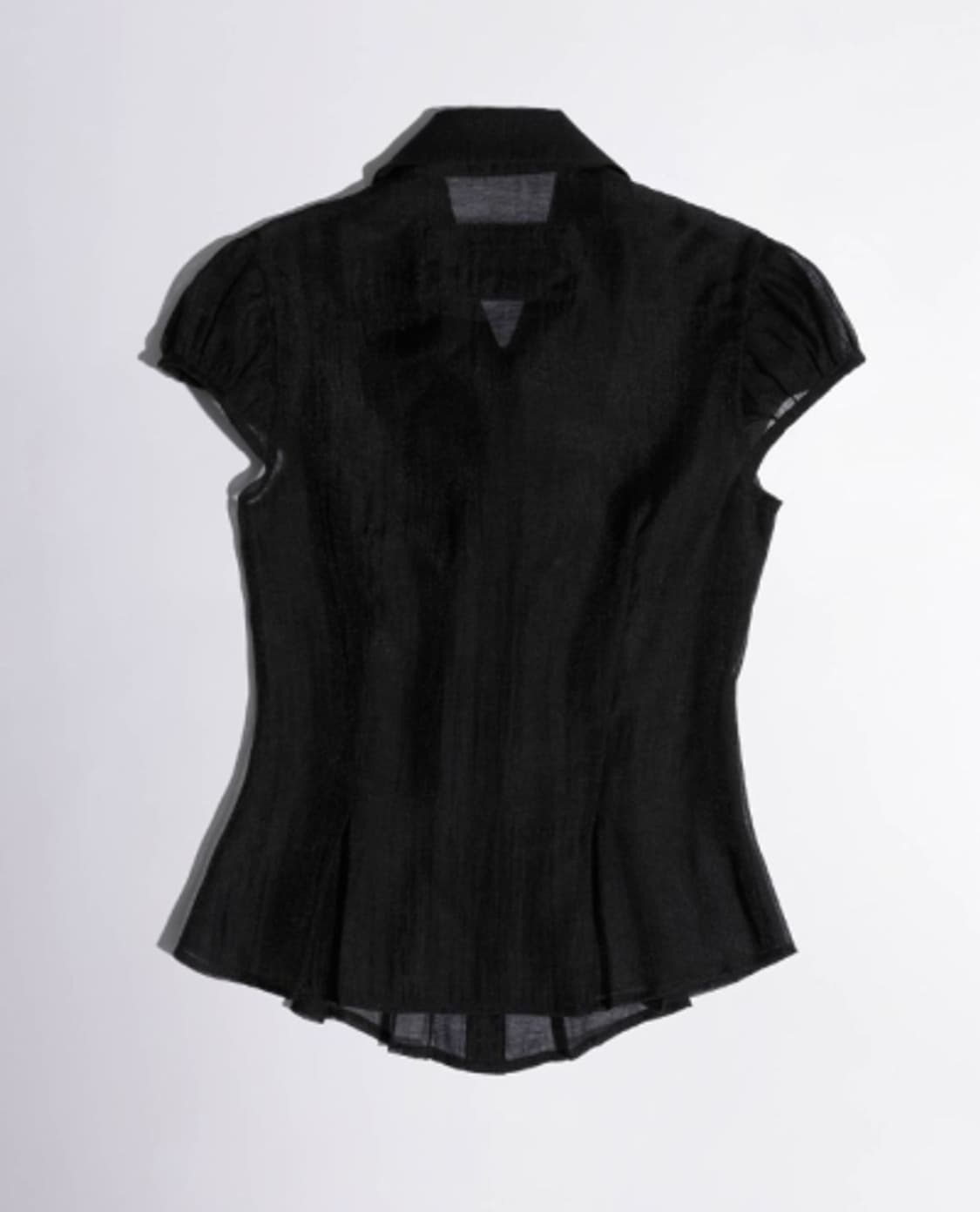 (S)새상품 스컬프터 쉬어 블라우스 Sheer Pleated Blouse 상품이미지3