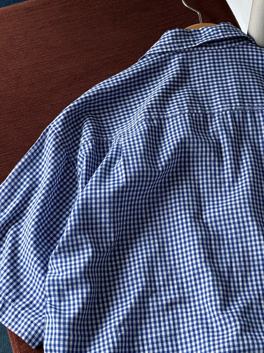 Light fabric gingham check H/S shirt 상품이미지6