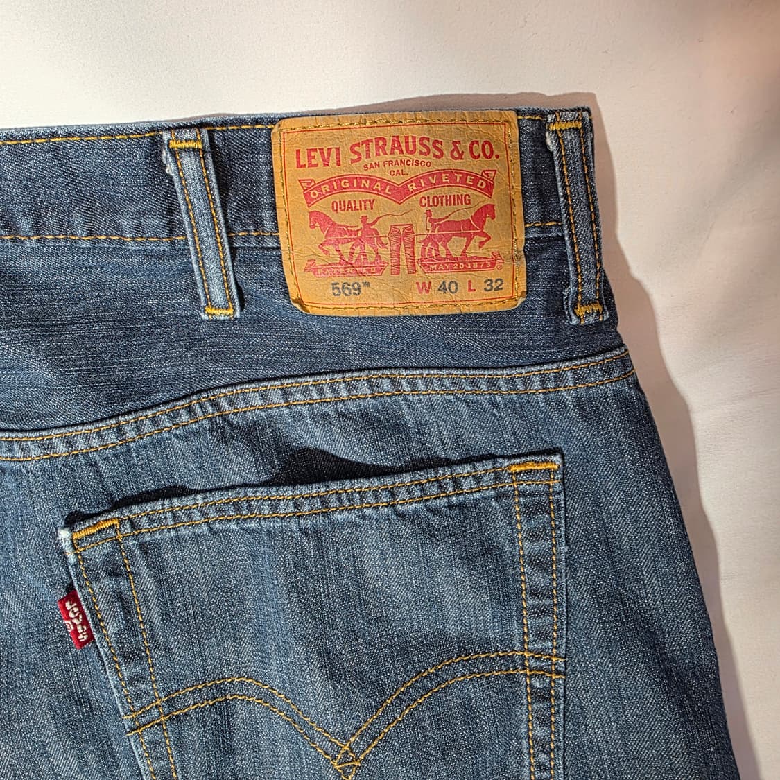 [W40L32]리바이스 569 데님팬츠 상품이미지6