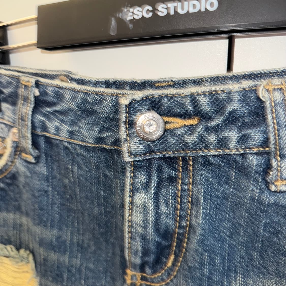 일본 빈티지 JOUER AUX ECHECS데님 스커트 갸루 Y2k 상품이미지2