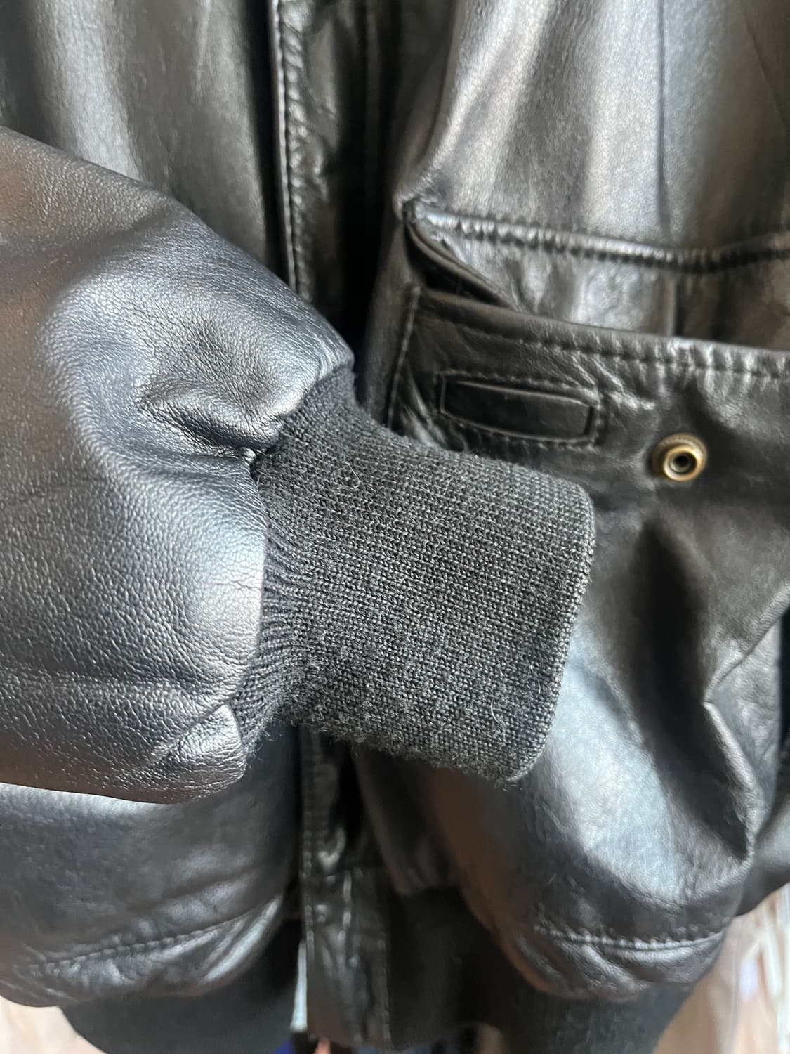 리얼레더 빈티지 가죽 봄버 자켓 점퍼 상품이미지4