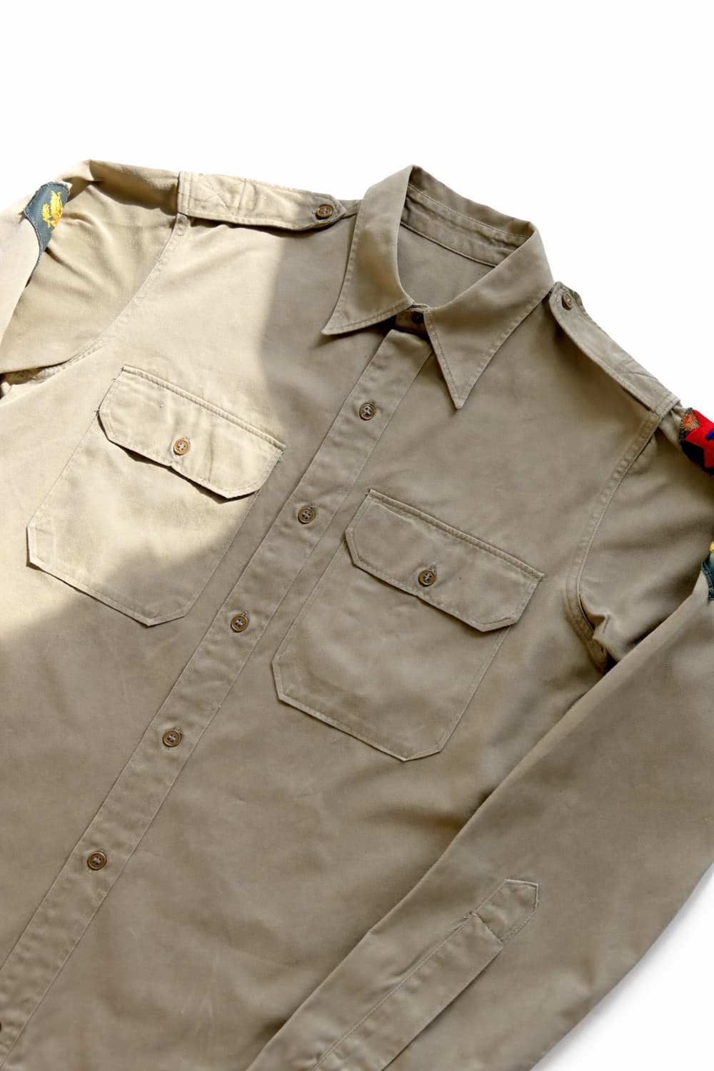 50s 미군 카키 오피서 셔츠 15.5(100~103) 상품이미지2