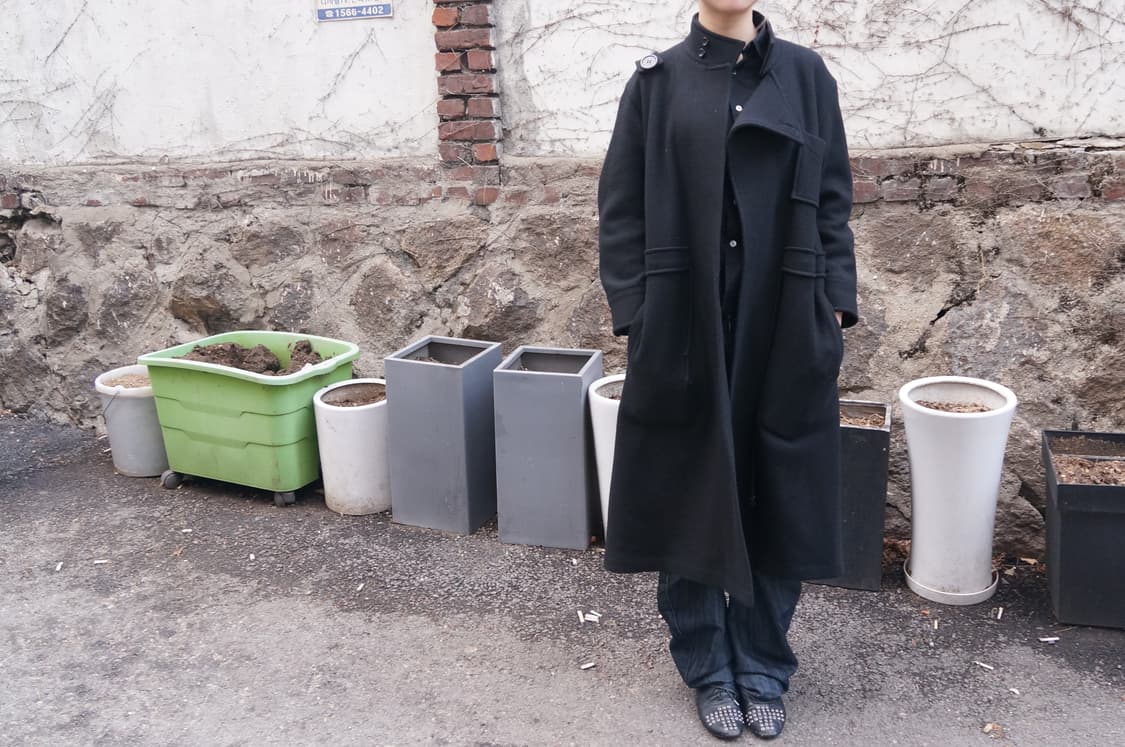 꼼데가르송 숄더 버튼 코트 상품이미지6