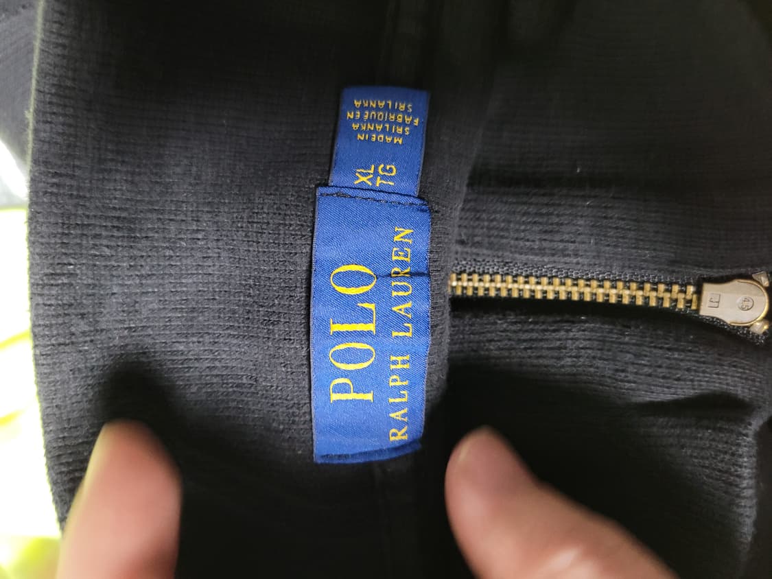 가슴60) 폴로 니트반집업 블랙 상품이미지4