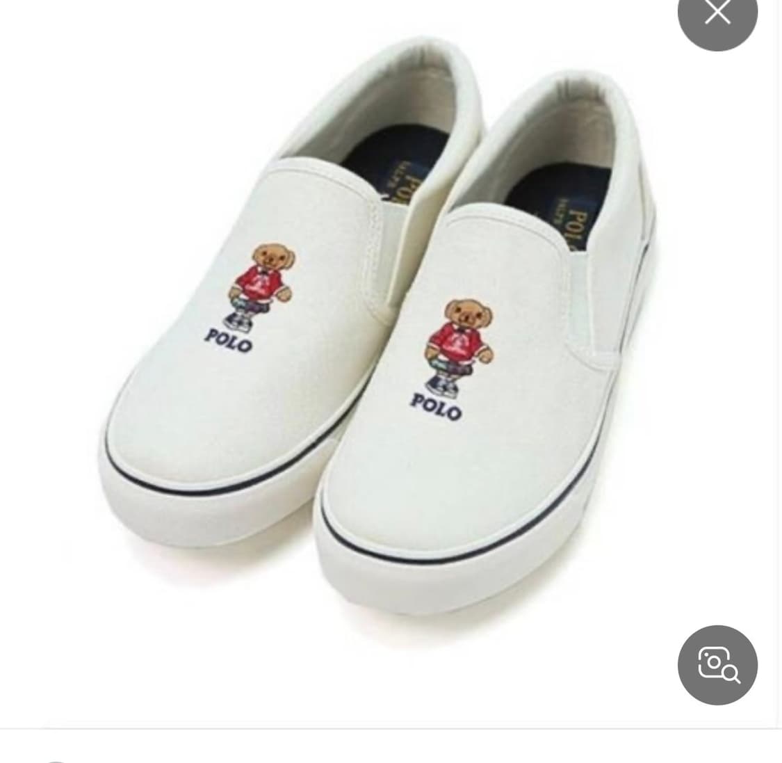 폴로 랄프로렌 슬립온 화이트235사이즈 상품이미지1