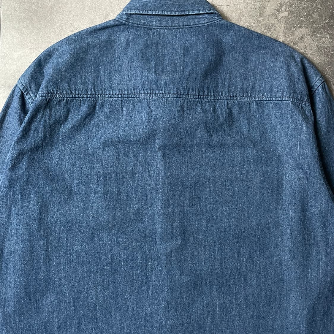 PRIVATE MEMBER 빈티지 다운버튼 코튼 데님 셔츠 A00740 상품이미지7