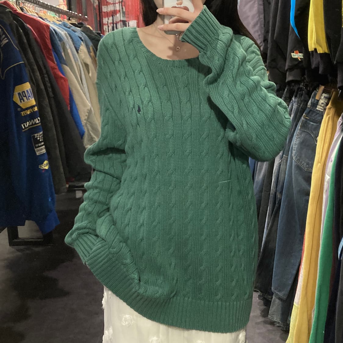[IM] 폴로 랄프로렌 케이블 니트 민트 그린 상품이미지1