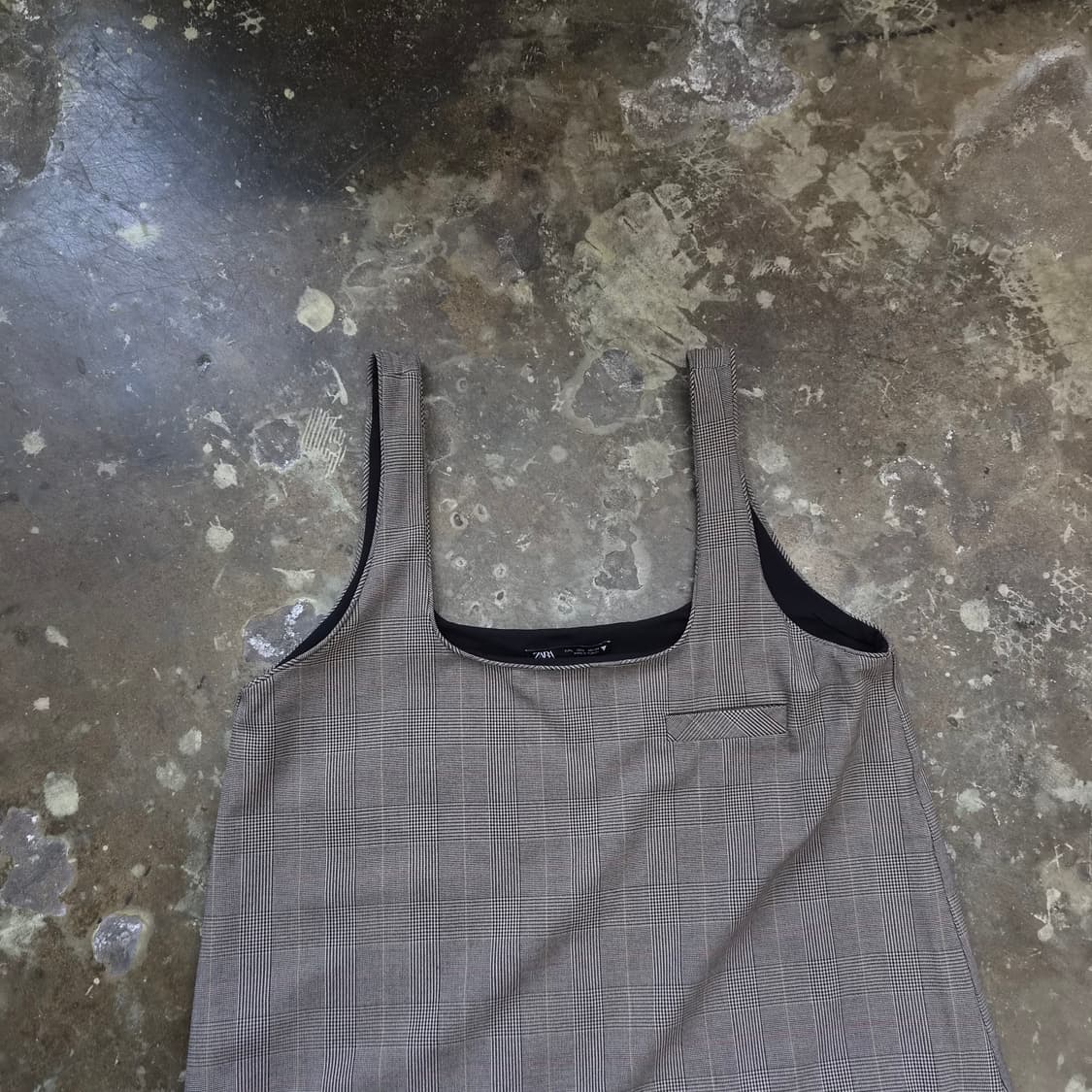 L) ZARA 자라 체크 원피스 상품이미지4