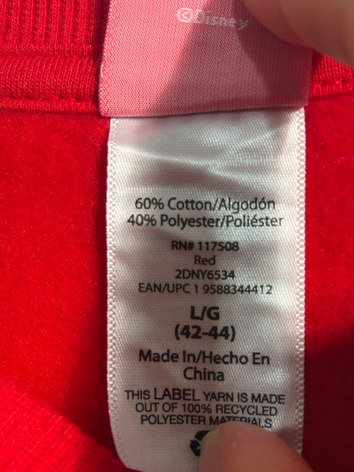 [L] U.S.A. 디즈니 미키마우스 크리스마스 맨투맨 스웻셔츠 L 상품이미지8