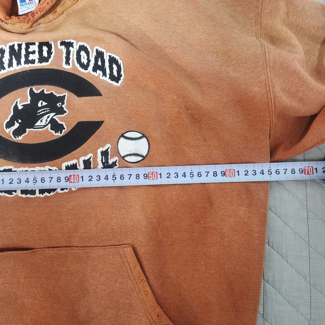 [XL] 90s 빈티지 러셀 애슬레틱 후드 후디 선페이드 상품이미지8
