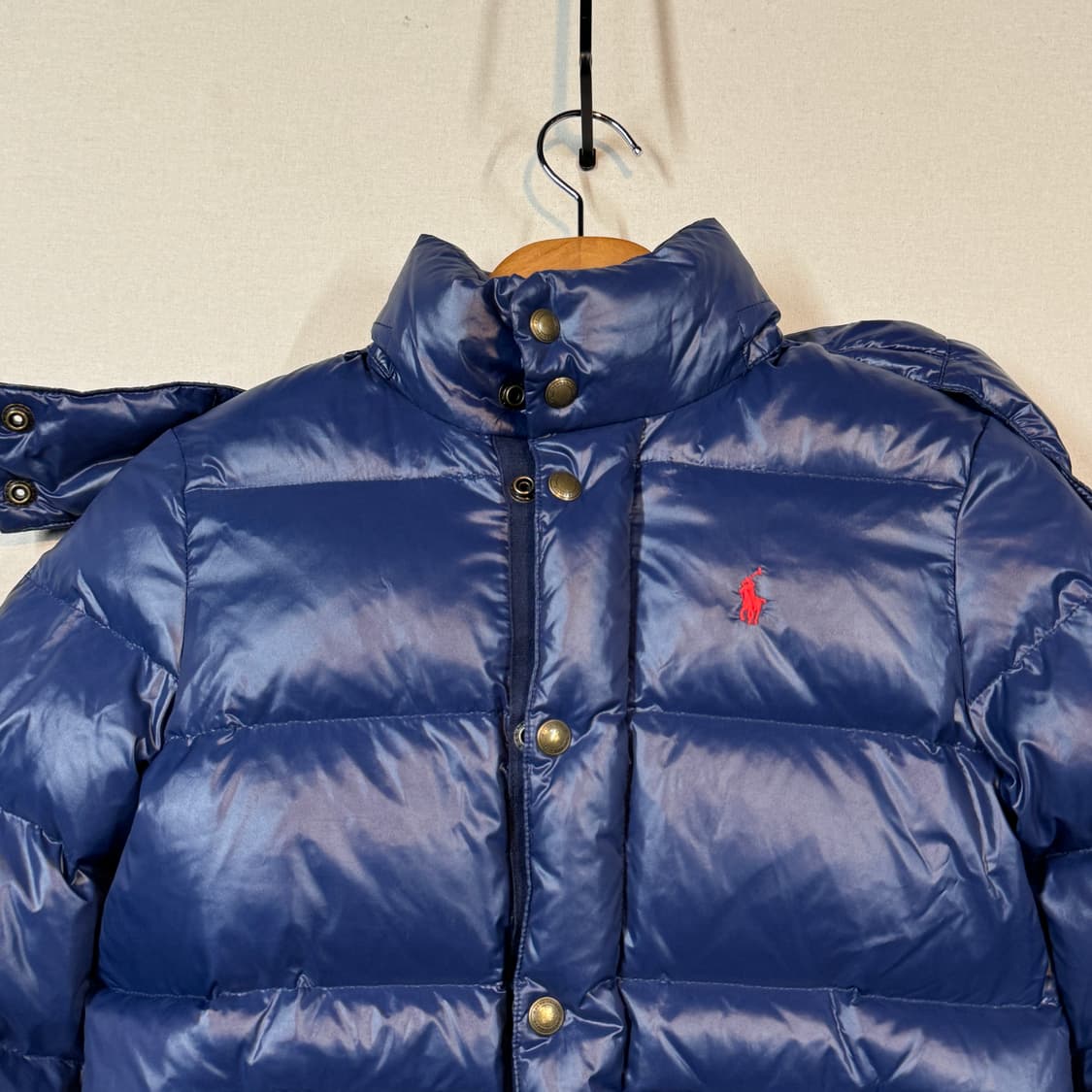 8T) 폴로 랄프로렌 네이비 덕다운 오리털 패딩 점퍼 키즈 상품이미지3