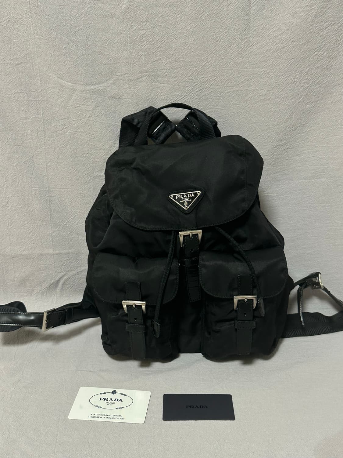 프라다 투포켓 나일론 백팩 스몰 (컨디션굿)  상품이미지1