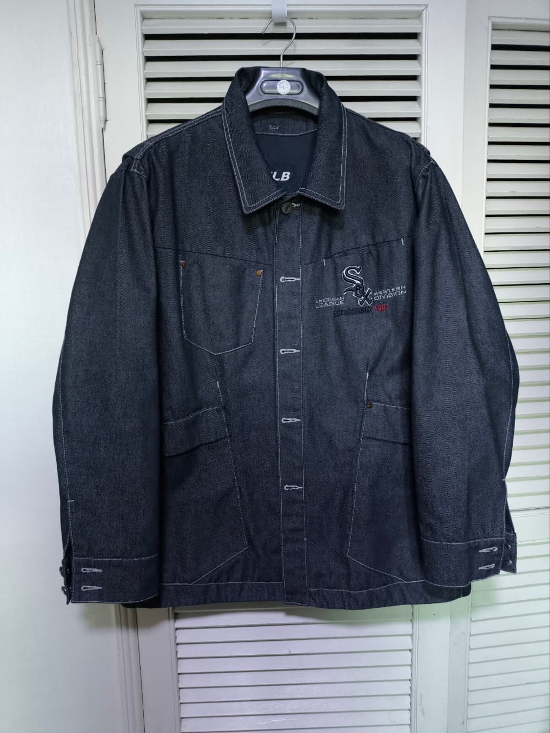 105 00's MLB 엠엘비 시카고 화이트삭스 데님자켓 상품이미지1