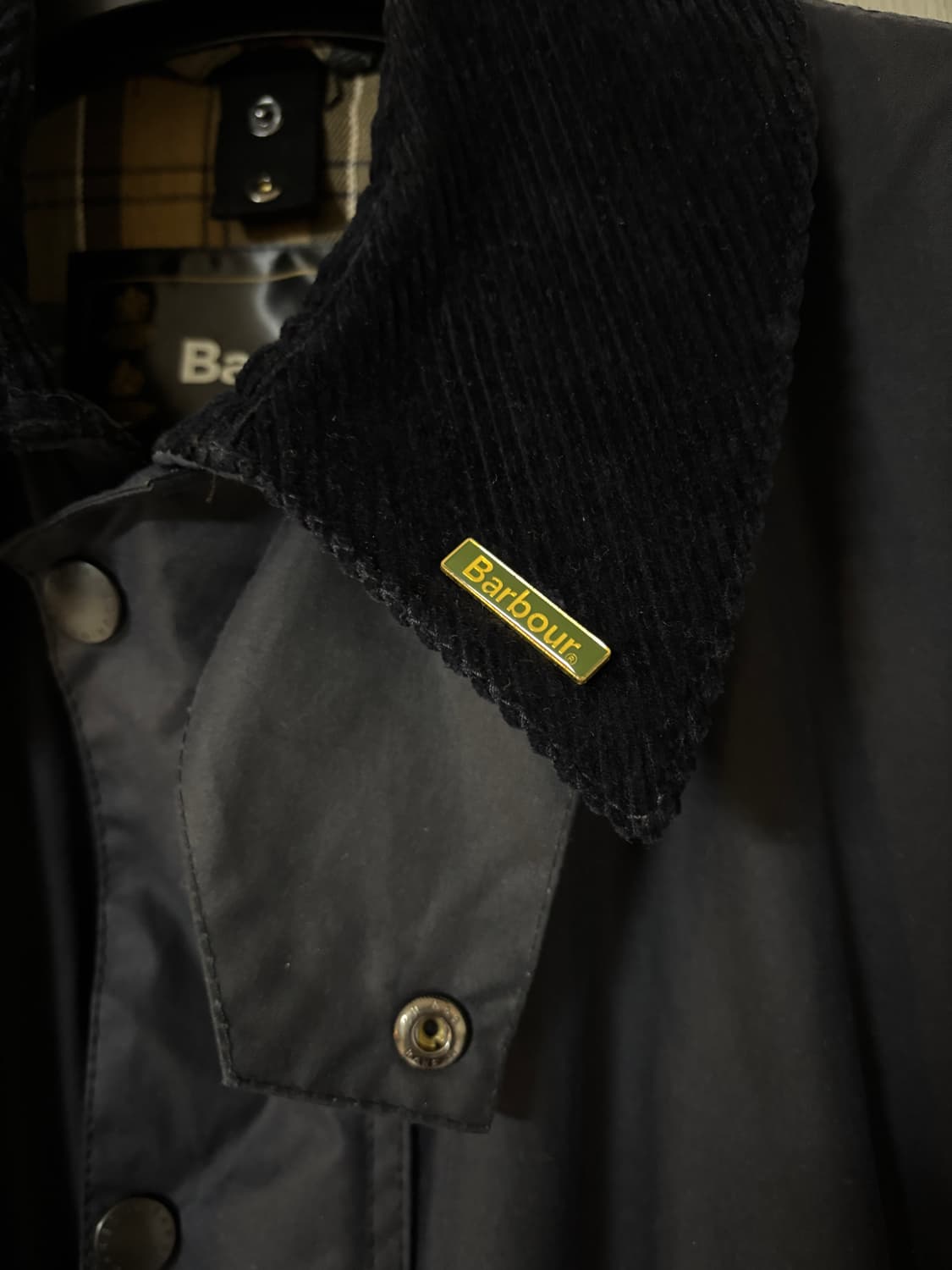 바버 보더 왁스자켓 네이비(40) 상품이미지2