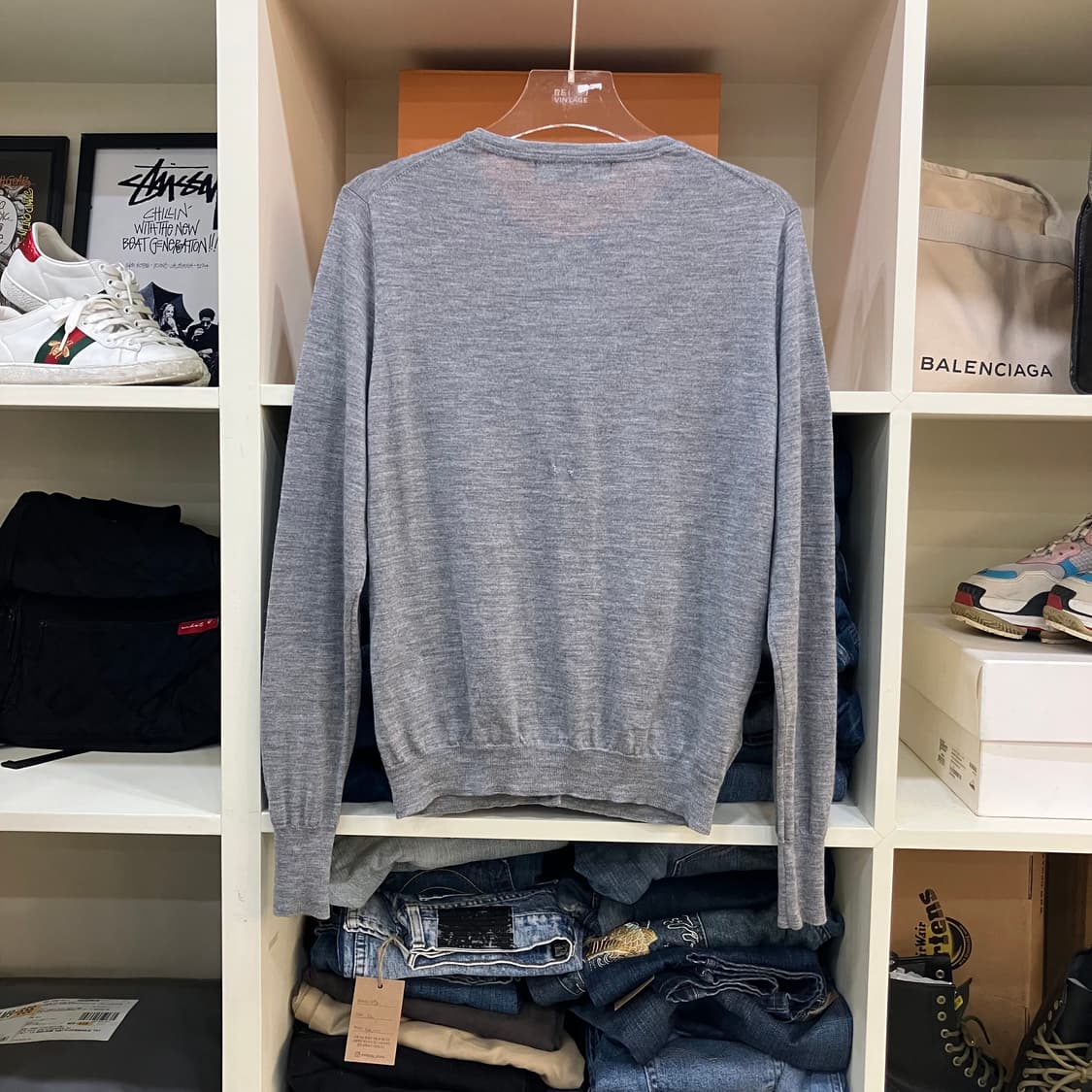 폴스미스 블랙라벨 그레이 가디건 XXL 상품이미지3