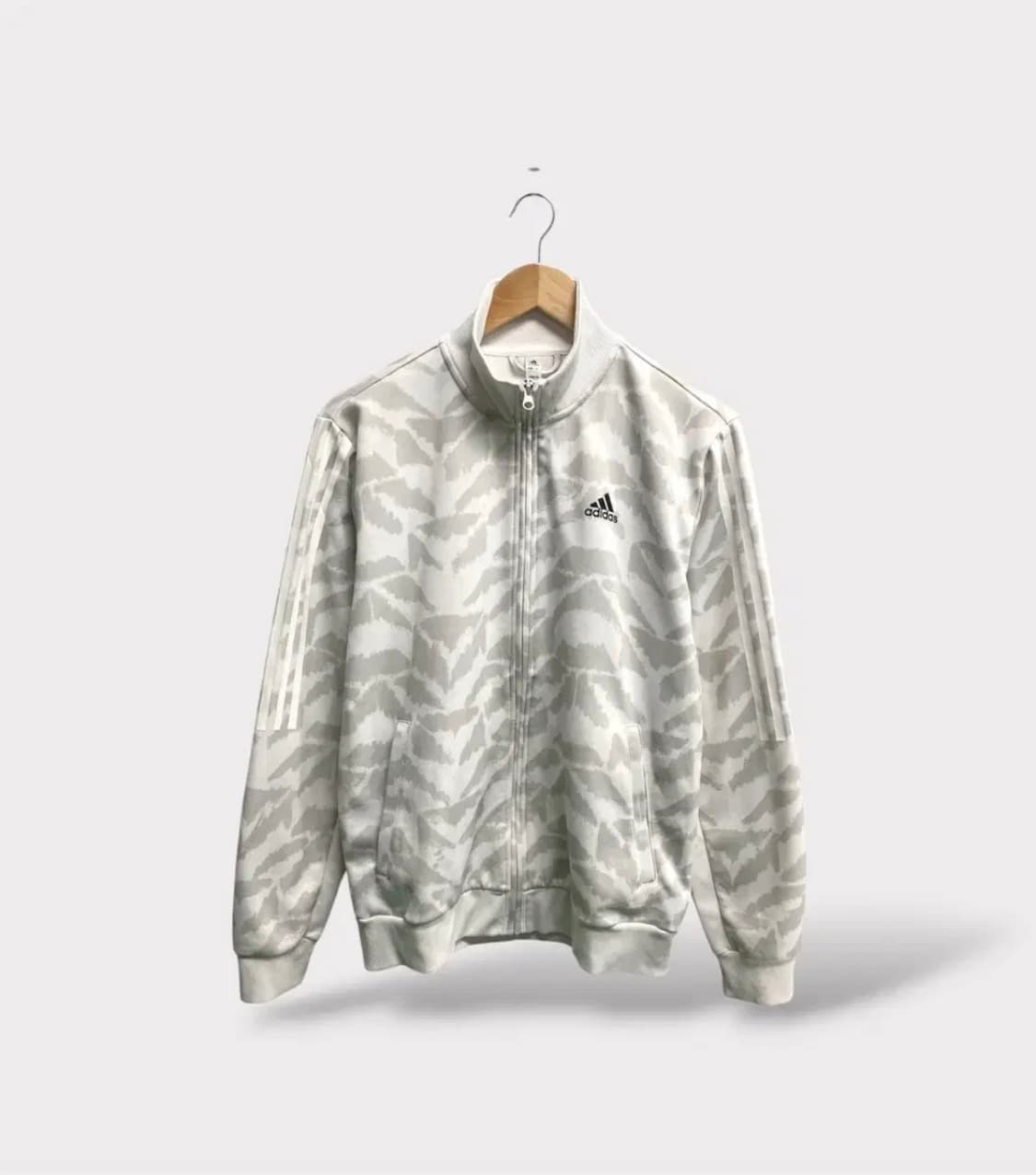 아디다스 희귀 화이트 무늬 트랙탑 L 상품이미지1