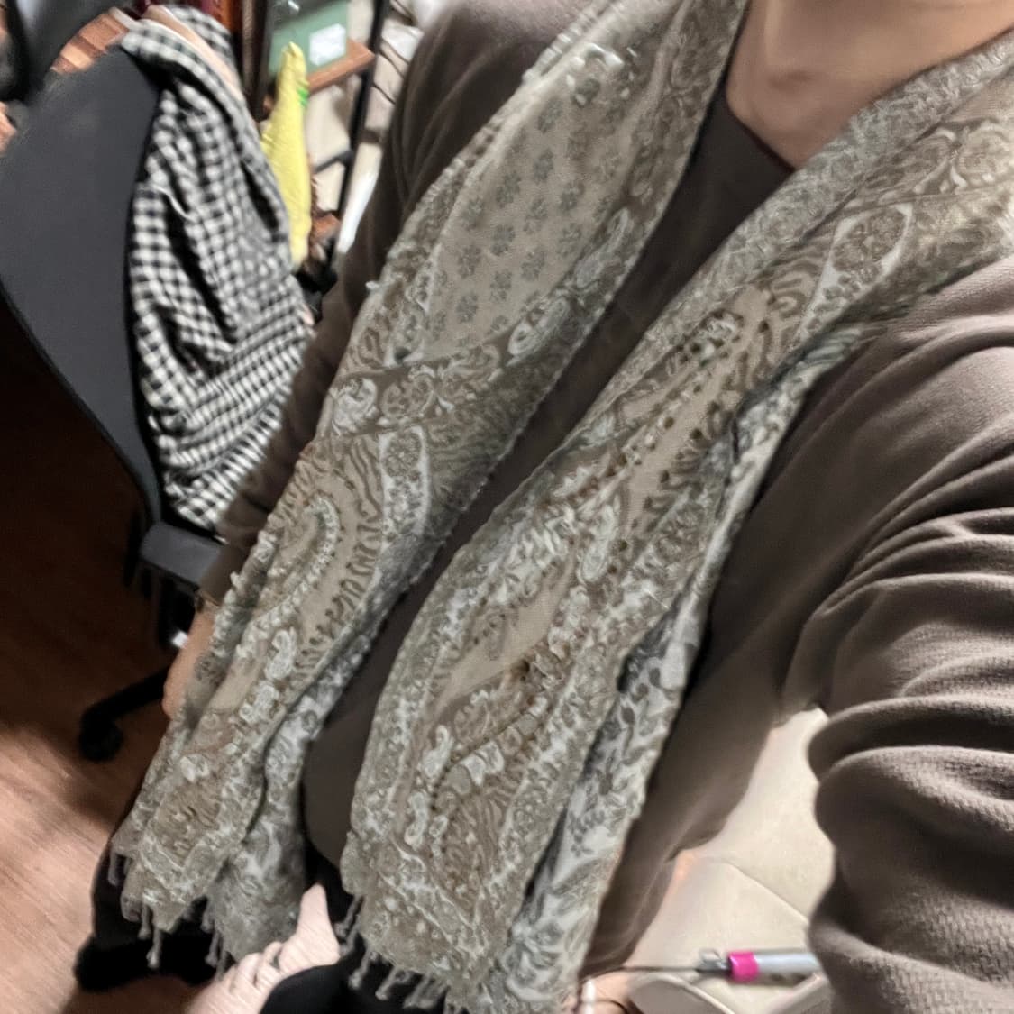 APPLIQUE PAISLEY MUFFLER 머플러 상품이미지7