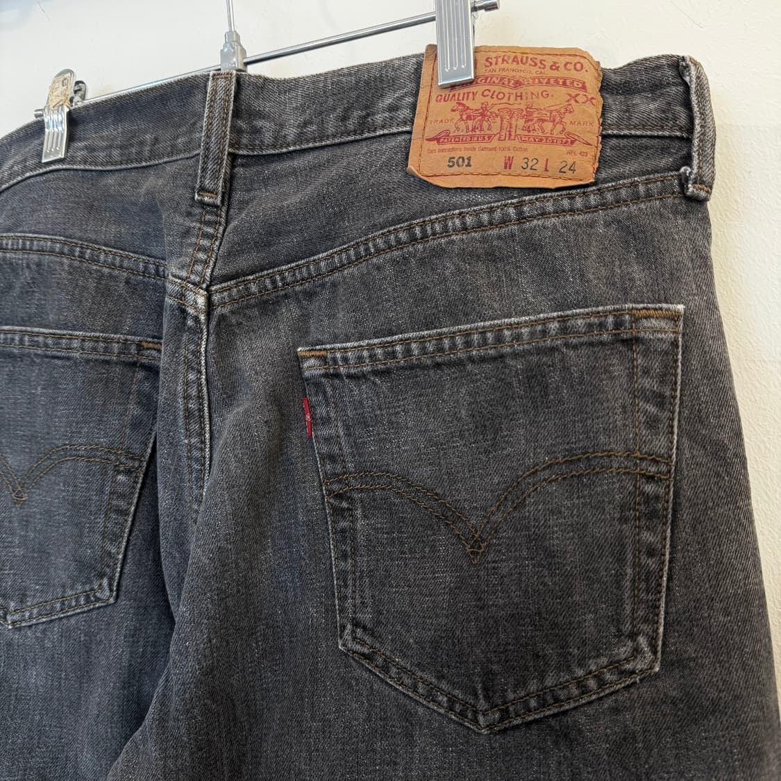 리바이스 501 흑청 32inch 상품이미지4