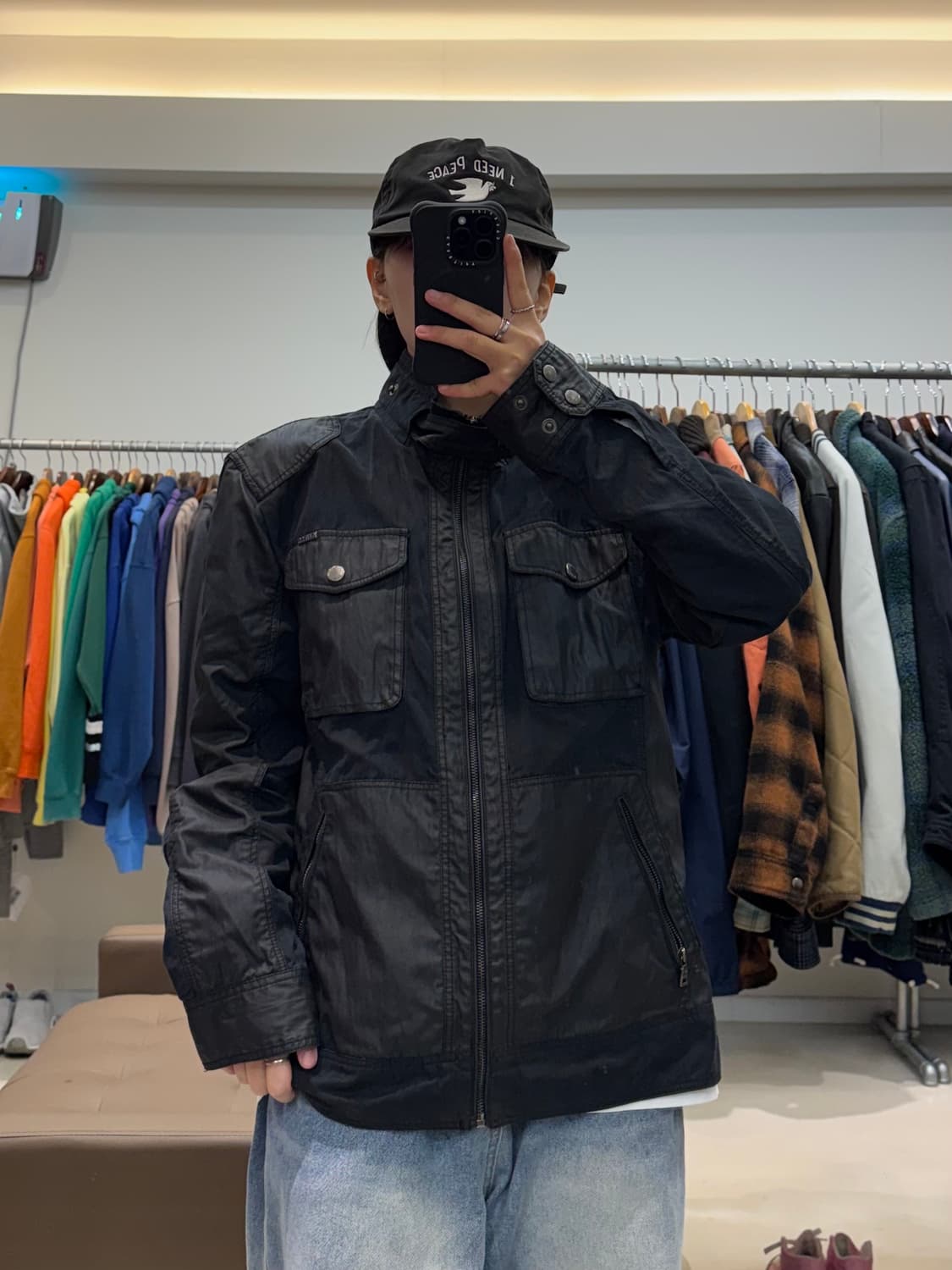 게스 코티드 바이커 자켓 상품이미지7