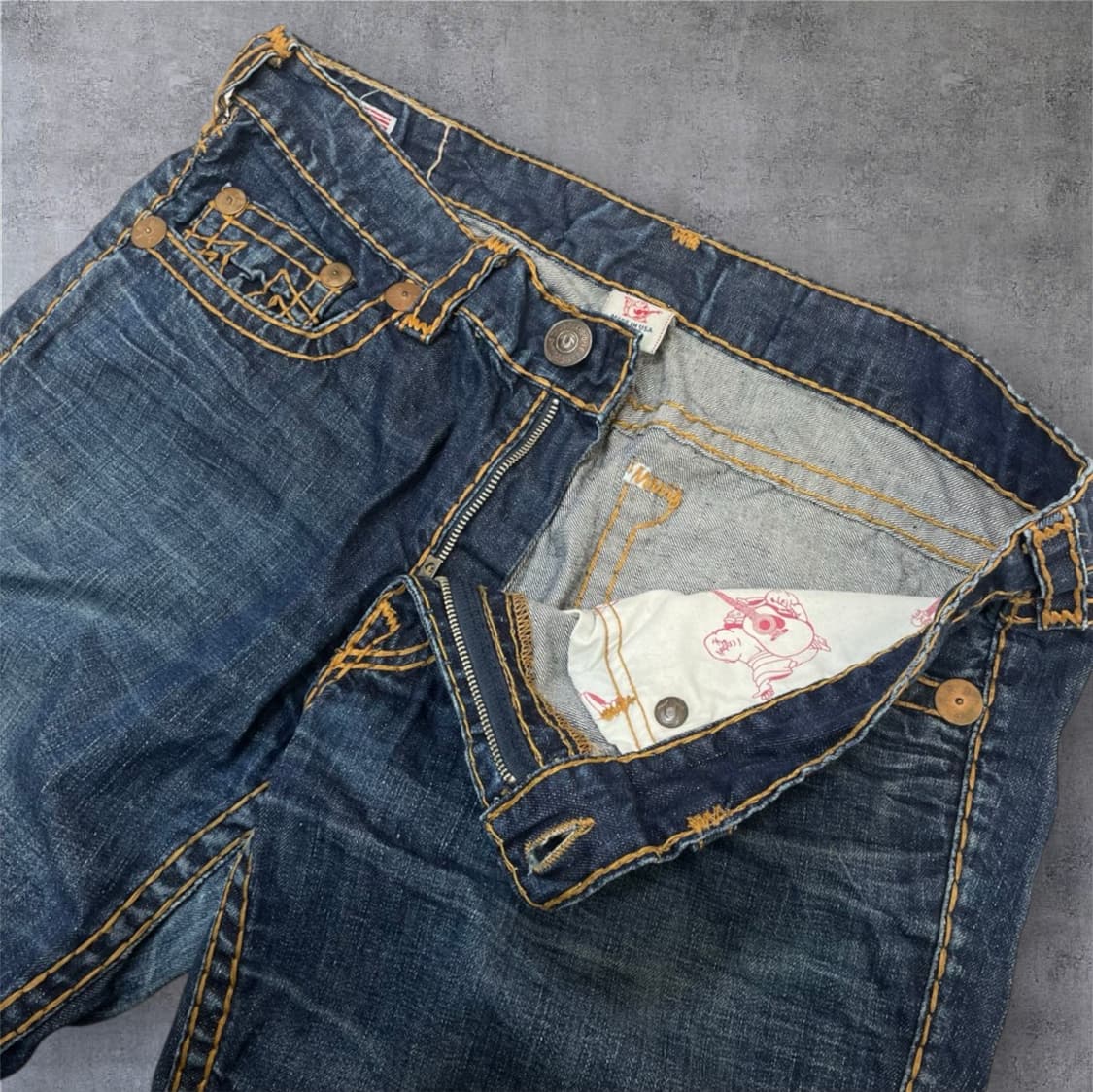 트루릴리전 True religion 중청 워싱 USA 데님팬츠 40 상품이미지2