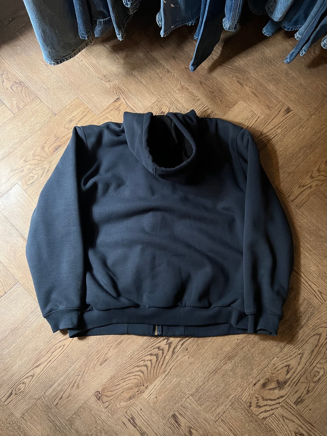 [L]칼하트 USA 써멀 네이비 후드 집업 상품이미지8