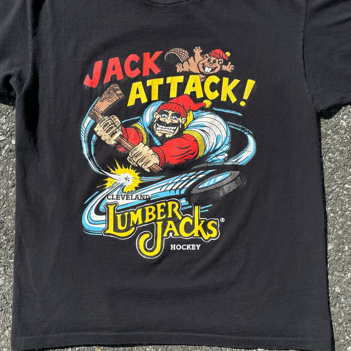 90‘s 미국 제조 Lee 빈티지 블랙 프린팅 반팔티 상품이미지4