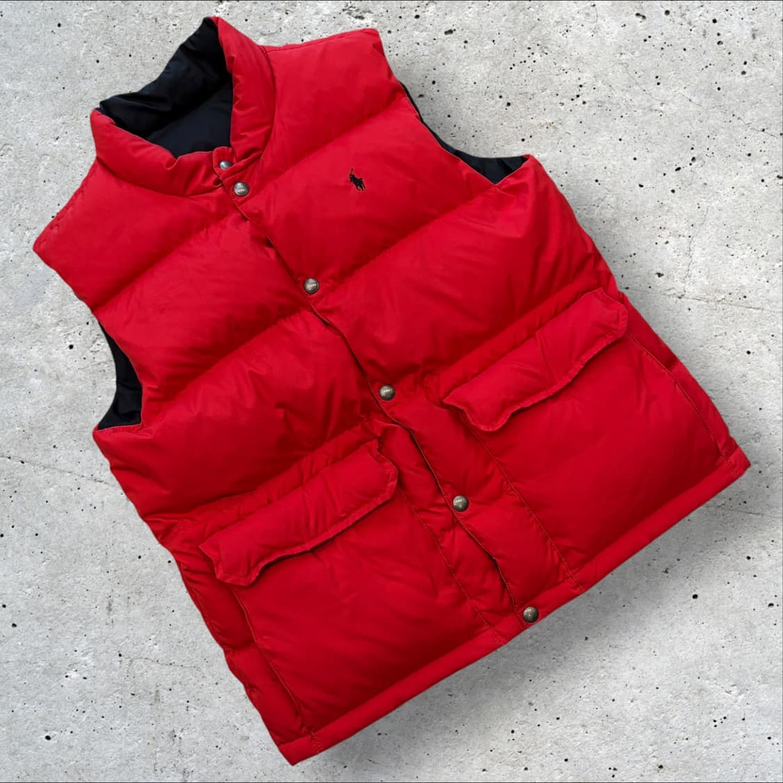 [L] 폴로 랄프로렌 보이즈 리버시블 블랙 패딩 조끼 D112 상품이미지2