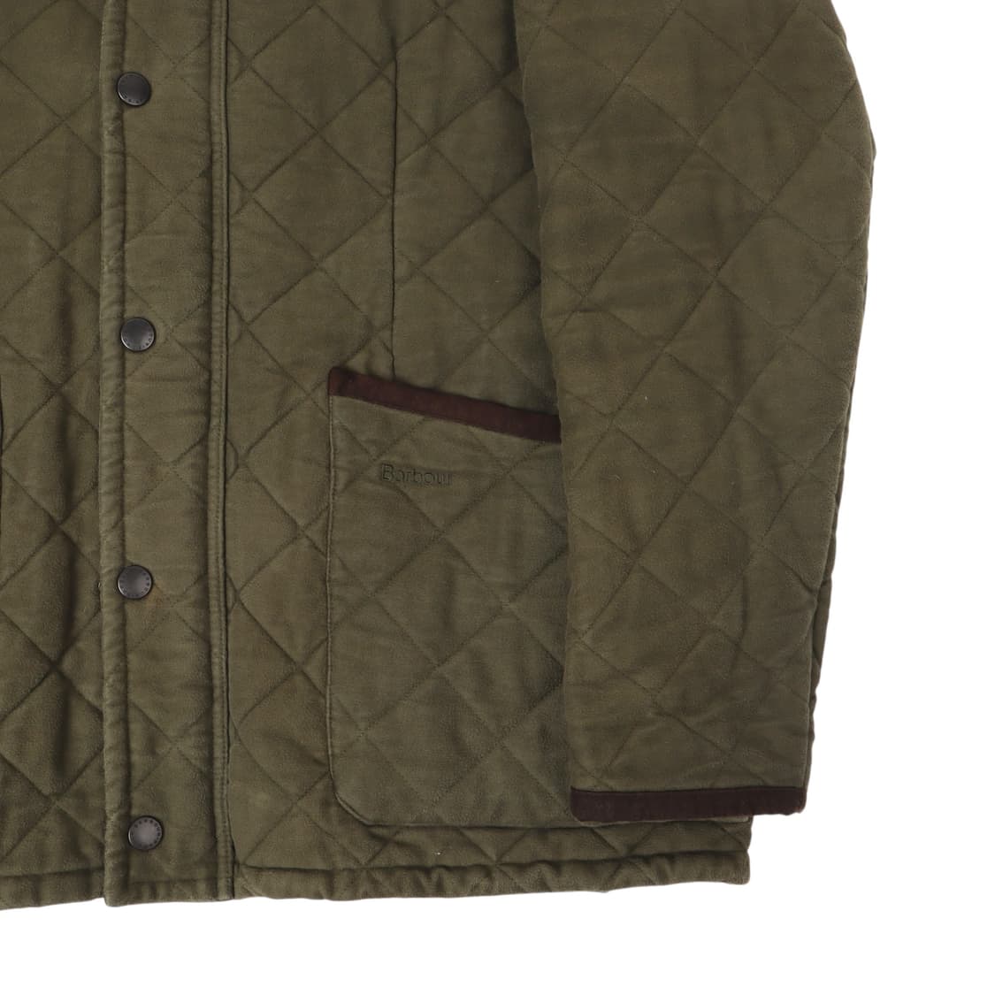 바버 카키 equestrian 퀄팅 점퍼 자켓 상품이미지4